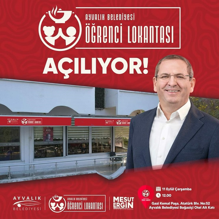 AYVALIK’TA BİR İLK “ÖĞRENCİ LOKANTASI” 11 EYLÜL’DE HİZMETE GİRİYOR