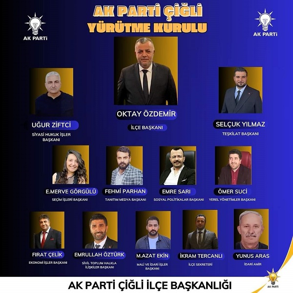 AK PARTİ ÇİĞLİ’DE GÖREV DAĞILIMI YAPILDI