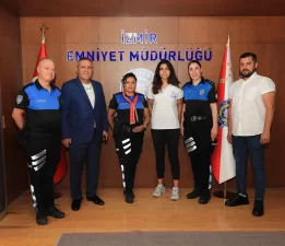 İzmirli Şampiyon Sporcuya Emniyetten Anlamlı Destek: Asya İrem Güneş’e Makamda Tebrik