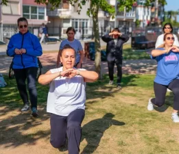 Konak’ta açık havada spor keyfi
