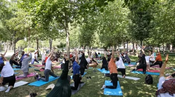 Buca’da açık havada spor keyfi