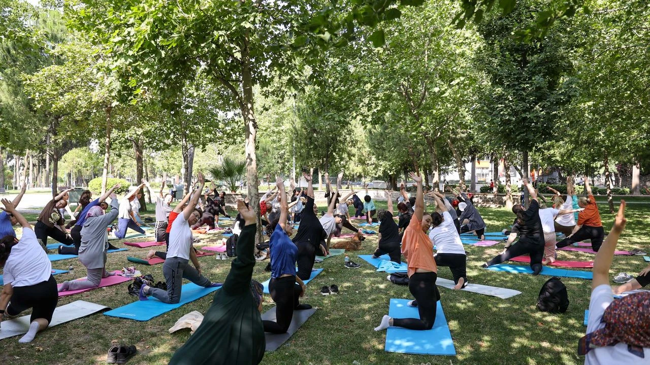 Buca’da açık havada spor keyfi