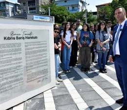 Başkan Eşki öğrencilere Kıbrıs’ı anlattı