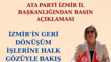 İZMİR’İN GERİ DÖNÜŞÜM İŞLERİNE HALK GÖZÜYLE BAKIŞ