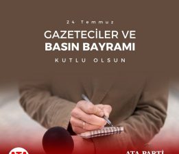 Tüm Basın Emekçilerimizin