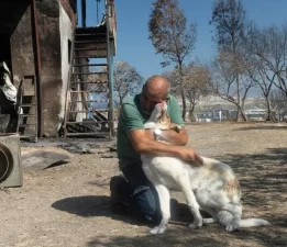Yangından kurtarılan Kaptan’a sıcak yuva