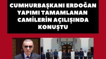 Gaziemir’e Yeni Cami! Cumhurbaşkanı Erdoğan Canlı Açılış Yaptı, İzmir Protokolü Törende