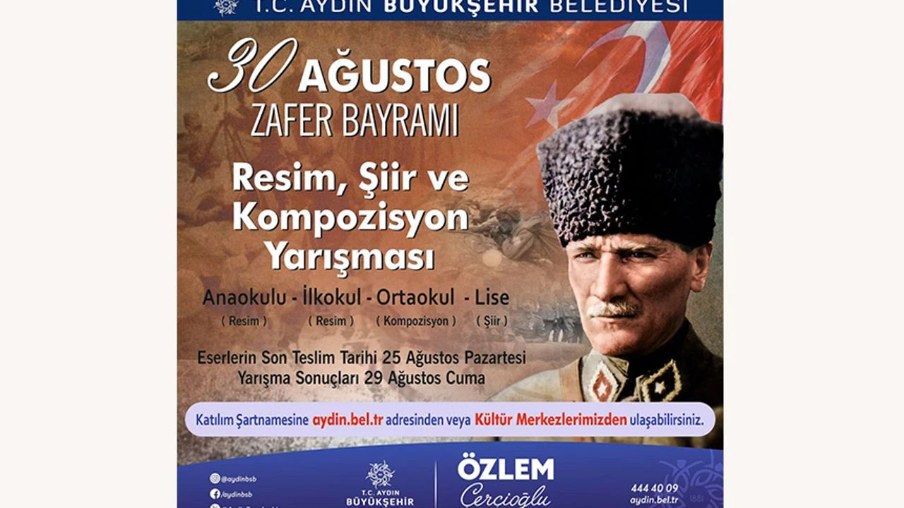 Aydın’da ‘Zafer Bayramı’ temalı yarışma