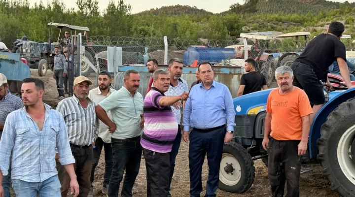 Başkan Dutlulu yangın bölgesinde incelemelerde bulundu