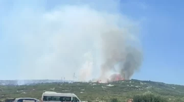 İzmir’de alevler yükseldi: Hazır beton tesisinde patlama!