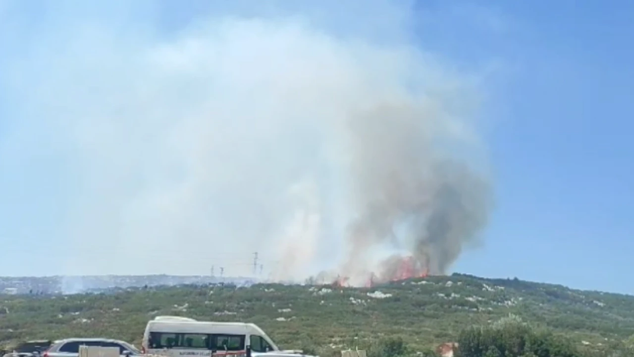İzmir’de alevler yükseldi: Hazır beton tesisinde patlama!