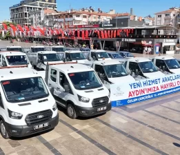 Aydın Büyükşehir Belediyesi’nden 24 yeni hizmet aracı