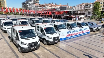 Aydın Büyükşehir Belediyesi’nden 24 yeni hizmet aracı