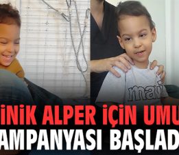 Minik Alper için umut kampanyası başladı