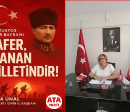ATA PARTİ İZMİR İL BAŞKANLIĞI’NDAN 30 AĞUSTOS ZAFER BAYRAMI KUTLAMASI