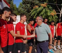 Başkandan sezon öncesi moral ziyareti