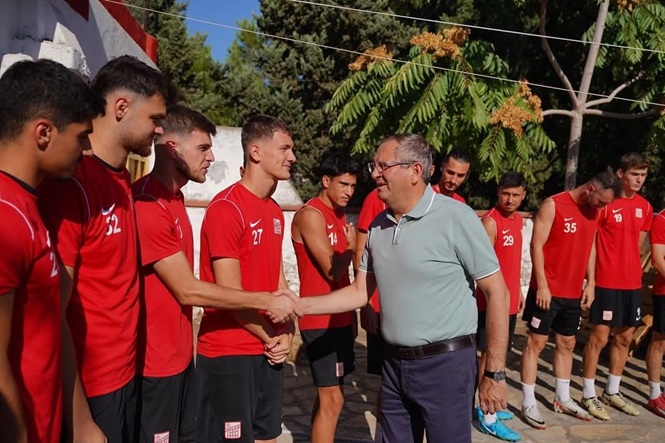 Başkandan sezon öncesi moral ziyareti