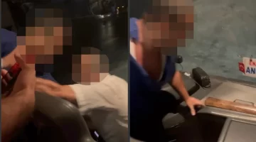 Otobüste korku dolu anlar… Şoförler arasında bıçaklı kavga!