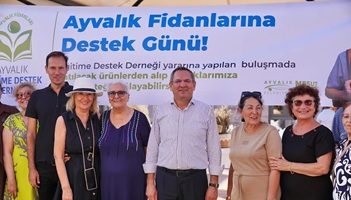 Ayvalık Fidanlarına Destek Günü’nde Anlamlı Buluşma