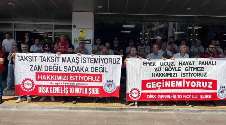 Karşıyaka Belediyesi’nin önü eylem alanı!
