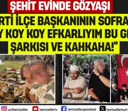 ŞEHİT EVİNDE GÖZYAŞI, BARIŞ BÜKÜLMEZ’İN OTELİNDE KEYİF MASASI! SAYGISIZLIKTA SON NOKTA!