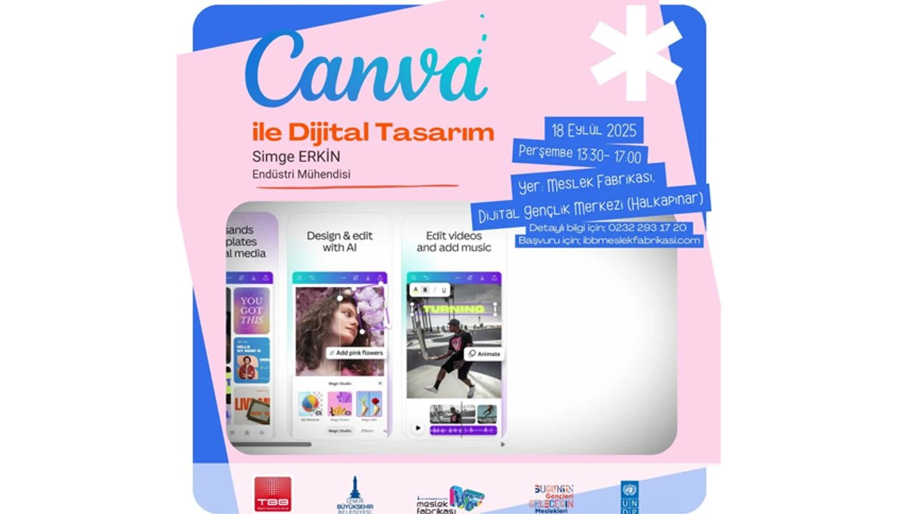 Dijital Gençlik Merkezi’nde “Canva” eğitimi başlıyor
