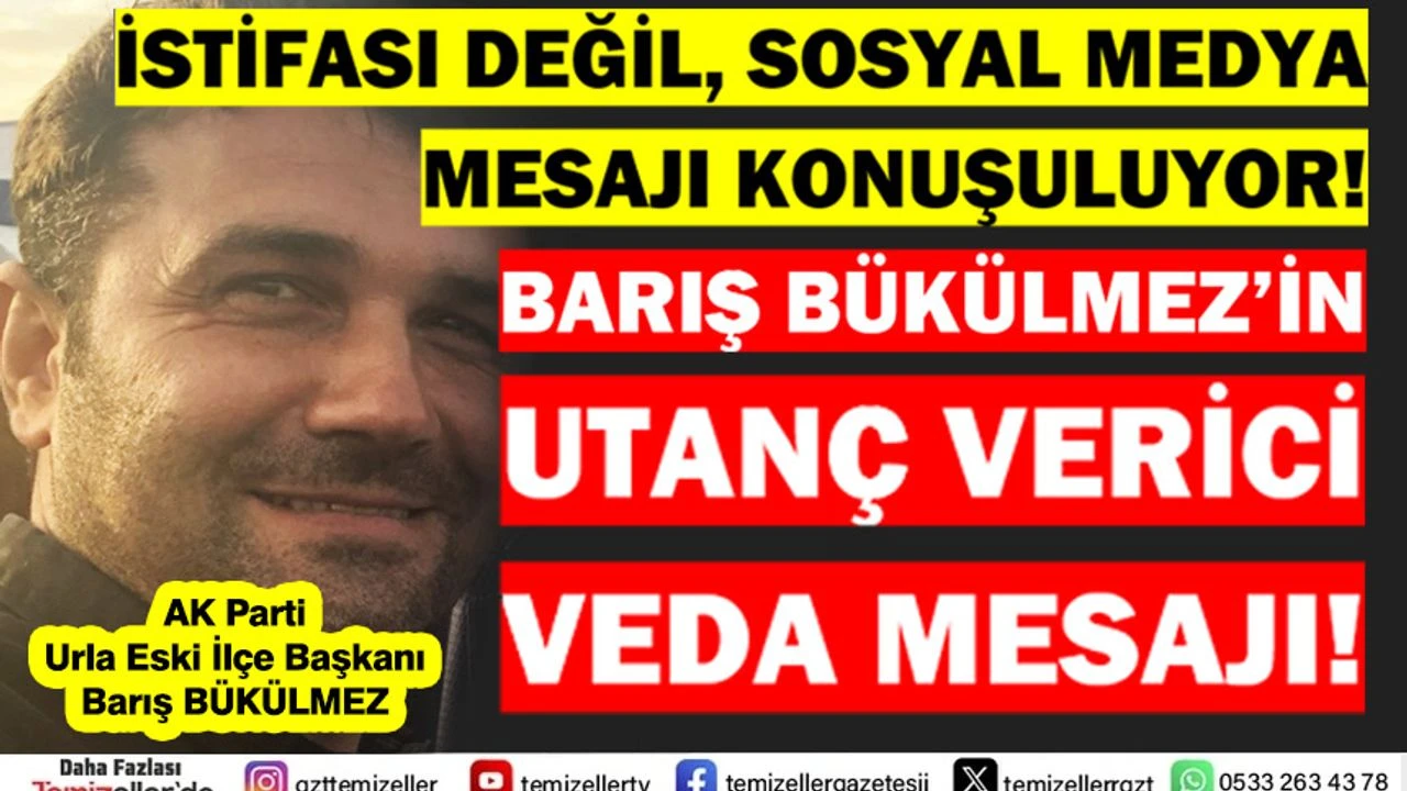 BARIŞ BÜKÜLMEZ PARTİSİNİ KRİZE SÜRÜKLEDİ, VEDA MESAJINDA BİLE NANKÖRLÜĞÜNÜ SAKLAMADI!