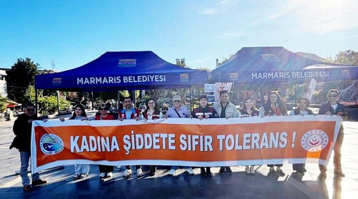 MARMARİS’TE GÜNDÜZ GECE KADINA ŞİDDETLE MÜCADELE