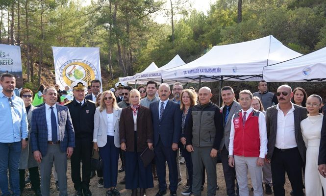 MARMARİS “BİR FİDAN BİR UMUT” DEDİ 3000 FİDAN DİKTİ