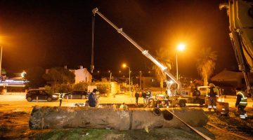 İZSU ekipleri Güzelbahçe–Narlıdere ana iletim hattındaki arızayı giderdi