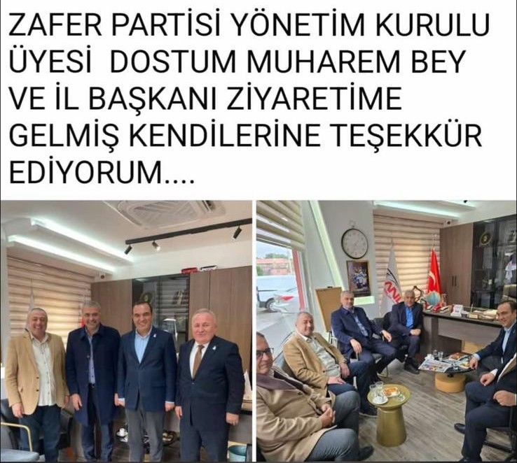 Zafer Partisi’nden, İş İnsanı Kerim Altın’a ziyaret