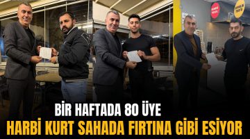 Harbi Kurt Sahada Fırtına Gibi Esiyor; 1 Haftada 80 Üye