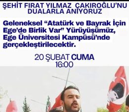 Genç Erdemliler Platformu’ndan Milli Birlik Çağrısı: “Ege’de Birlik Yürüyüşü”ne Tam Destek