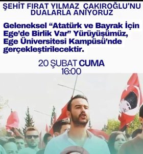 Genç Erdemliler Platformu’ndan Milli Birlik Çağrısı: “Ege’de Birlik Yürüyüşü”ne Tam Destek