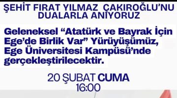 Genç Erdemliler Platformu’ndan Milli Birlik Çağrısı: “Ege’de Birlik Yürüyüşü”ne Tam Destek