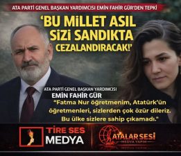 ATA PARTİLİ EMİN FAHİR GÜR’DEN ÖLDÜRÜLEN ÖĞRETMEN FATMA NUR ÇELİK’E VEDA