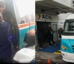 DOLMUŞTA DOĞURDU, HASTAHANEDE TERK ETTİ