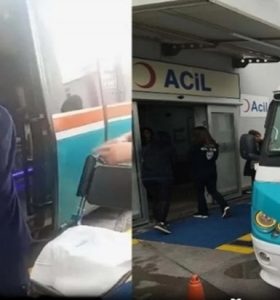 DOLMUŞTA DOĞURDU, HASTAHANEDE TERK ETTİ