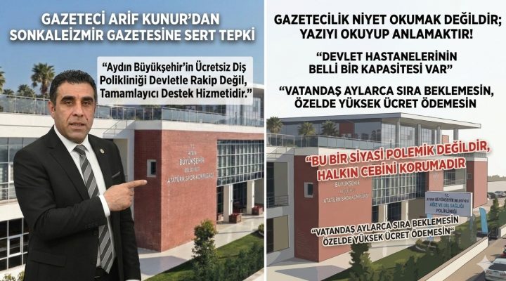 Gazeteci Arif Kunur’dan SonKaleizmir Gazetesine Sert Tepki