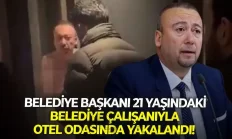 21 yaşındaki belediye çalışanıyla yakalandığı iddia edildi!