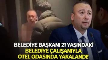 21 yaşındaki belediye çalışanıyla yakalandığı iddia edildi!