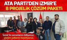 ATA Parti’den İzmir’e 8 Projelik Çözüm Paketi