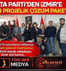 ATA Parti’den İzmir’e 8 Projelik Çözüm Paketi