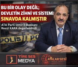 BU BİR OLAY DEĞİL; DEVLETİN ZİHNİ VE SİSTEMİ SINAVDA KALMIŞTIR