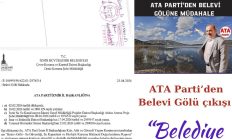 ATA PARTİ’DEN BELEVİ GÖLÜ ÇIKIŞI