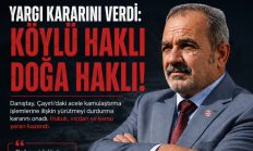 RESÜL KARA; “YARGI HAKLILIĞIMIZI TESCİL ETTİ, ÇAYIRLI’DAKİ TAHRİBAT ÖNLENEBİLİRDİ”İZMİR